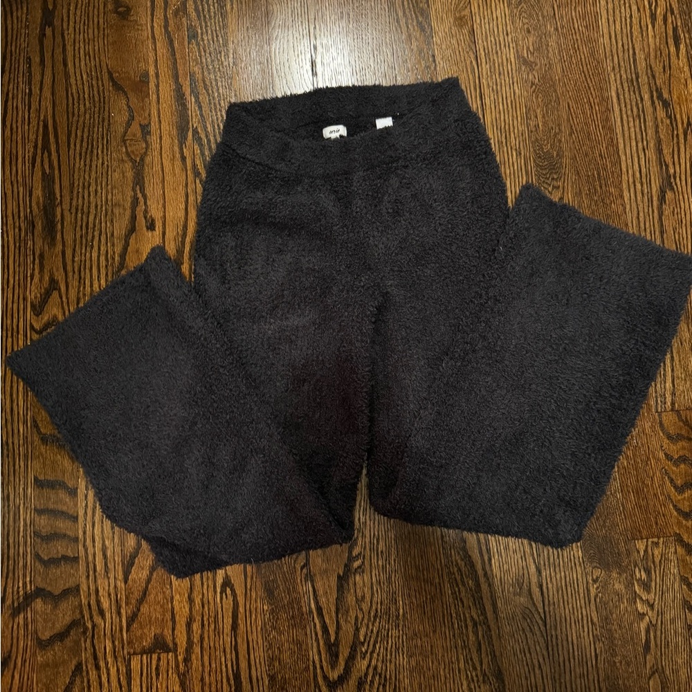 Fuzzy Dark Gray Aerie Wide Leg Pants